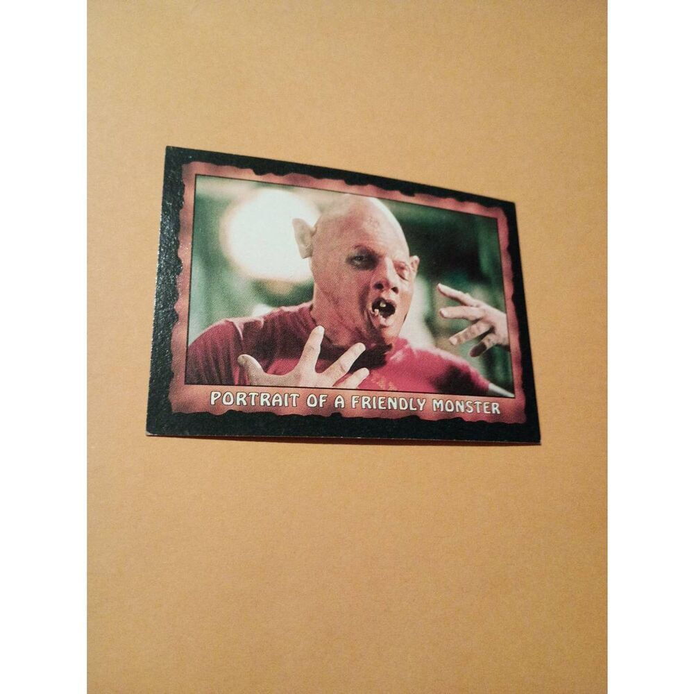 Vintage 1985 Warner Bros Topps Gum Goonies Trading Card #81 Friendly Monster